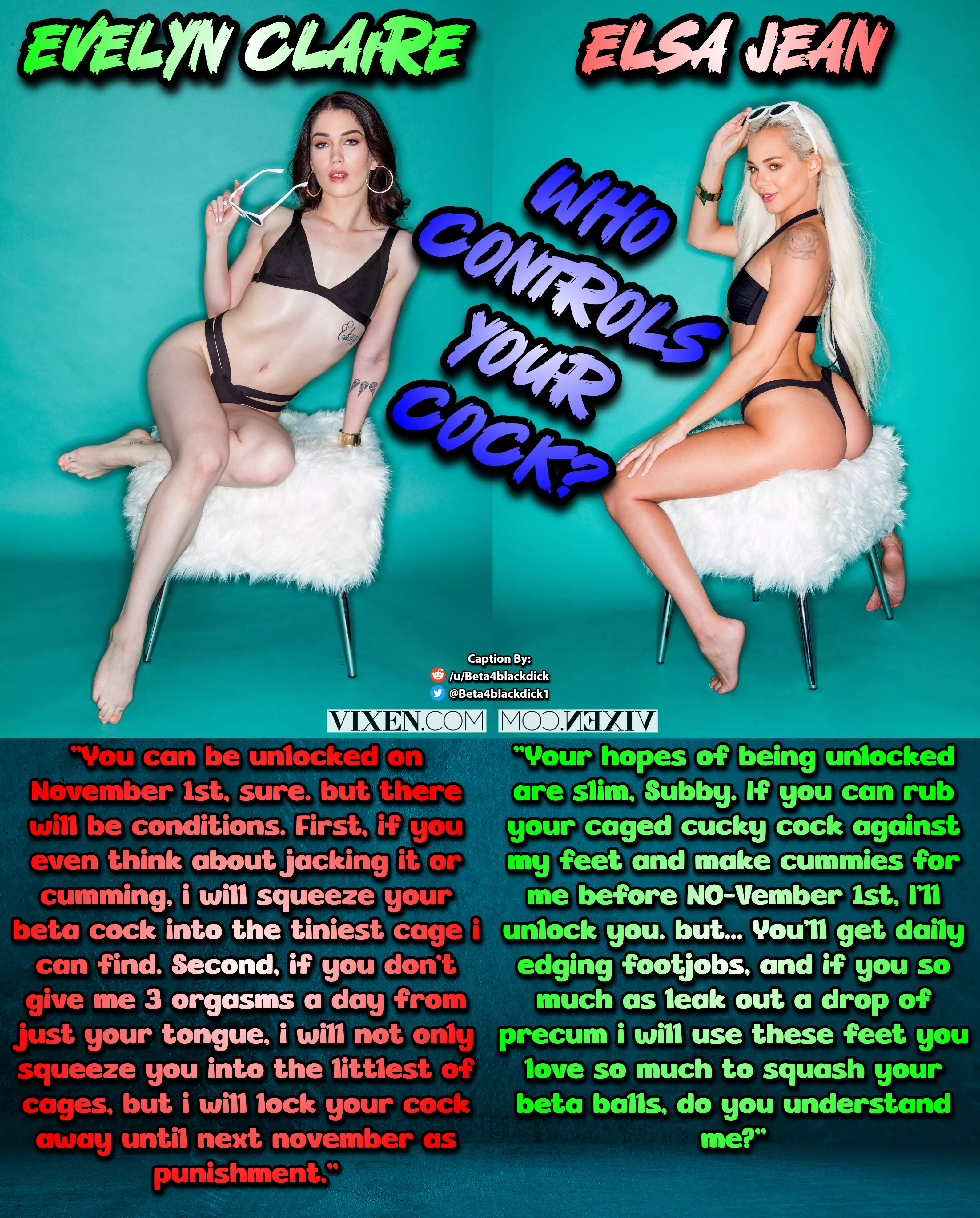 Who controls your cock? posted by beta4blackdick