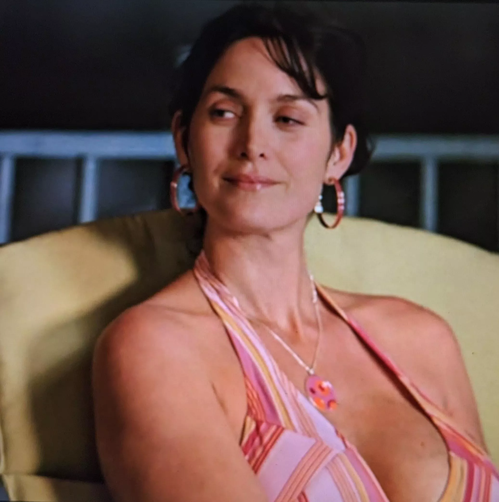 Carrie Anne Moss's post baby cleavage posted by sonicspeed2024