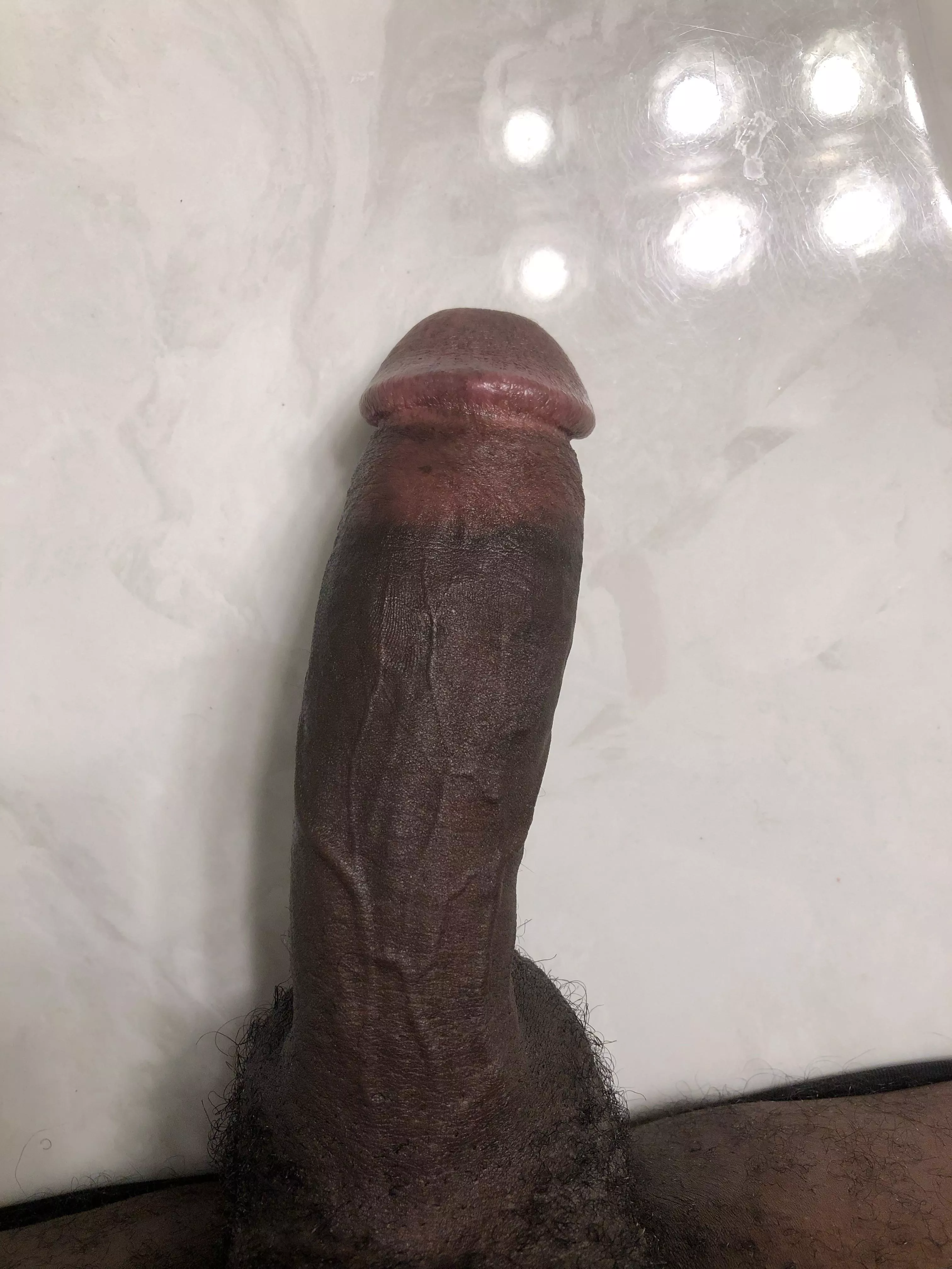 Cold counter feels so good on my hot cock posted by thebigaromi