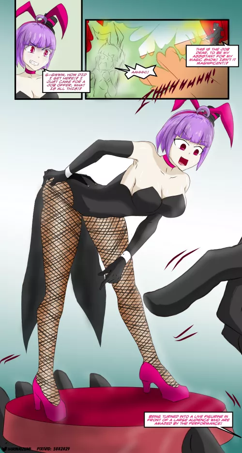 [Figurine TF] She is hired to be an assistant in a magic show without knowing that the main act is to be turned into a figurine. by LoudContract2700