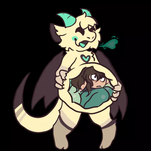 {Image} New Oc Alert! He needed a meal. by ForkliftCat