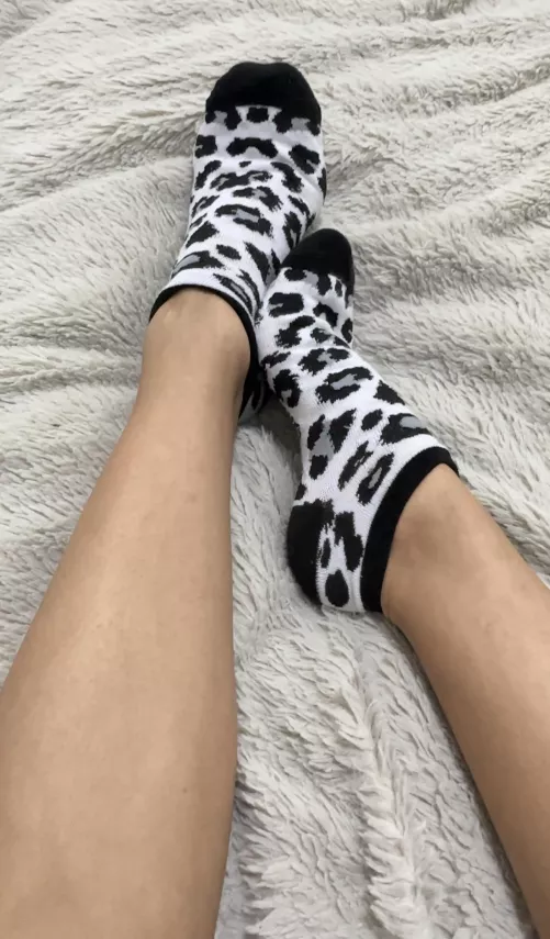 Leopard print ankle socks by xxGoddess_Monikaxx