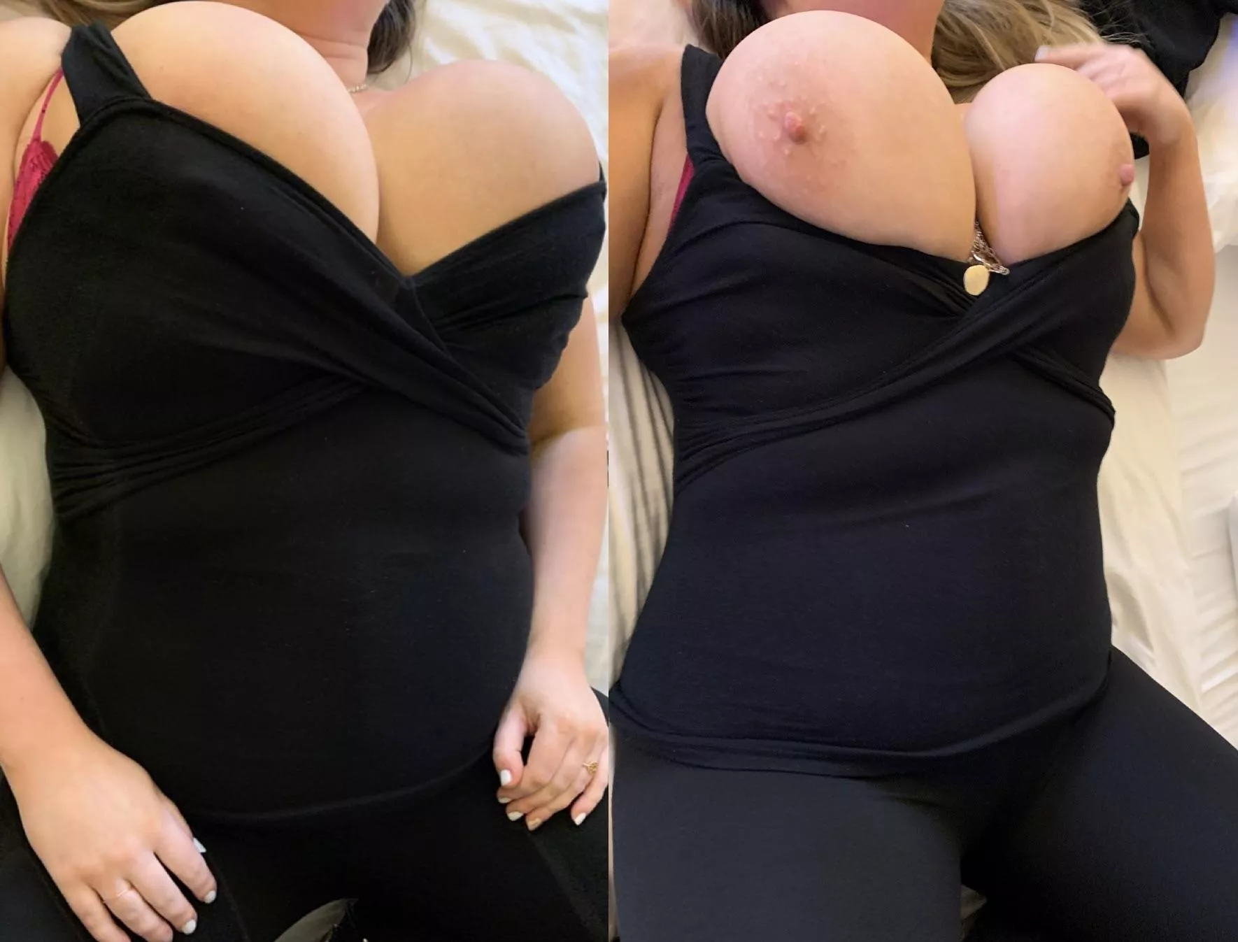 Throw me on the bed and Motorboat these tits posted by Bustyhousewifey