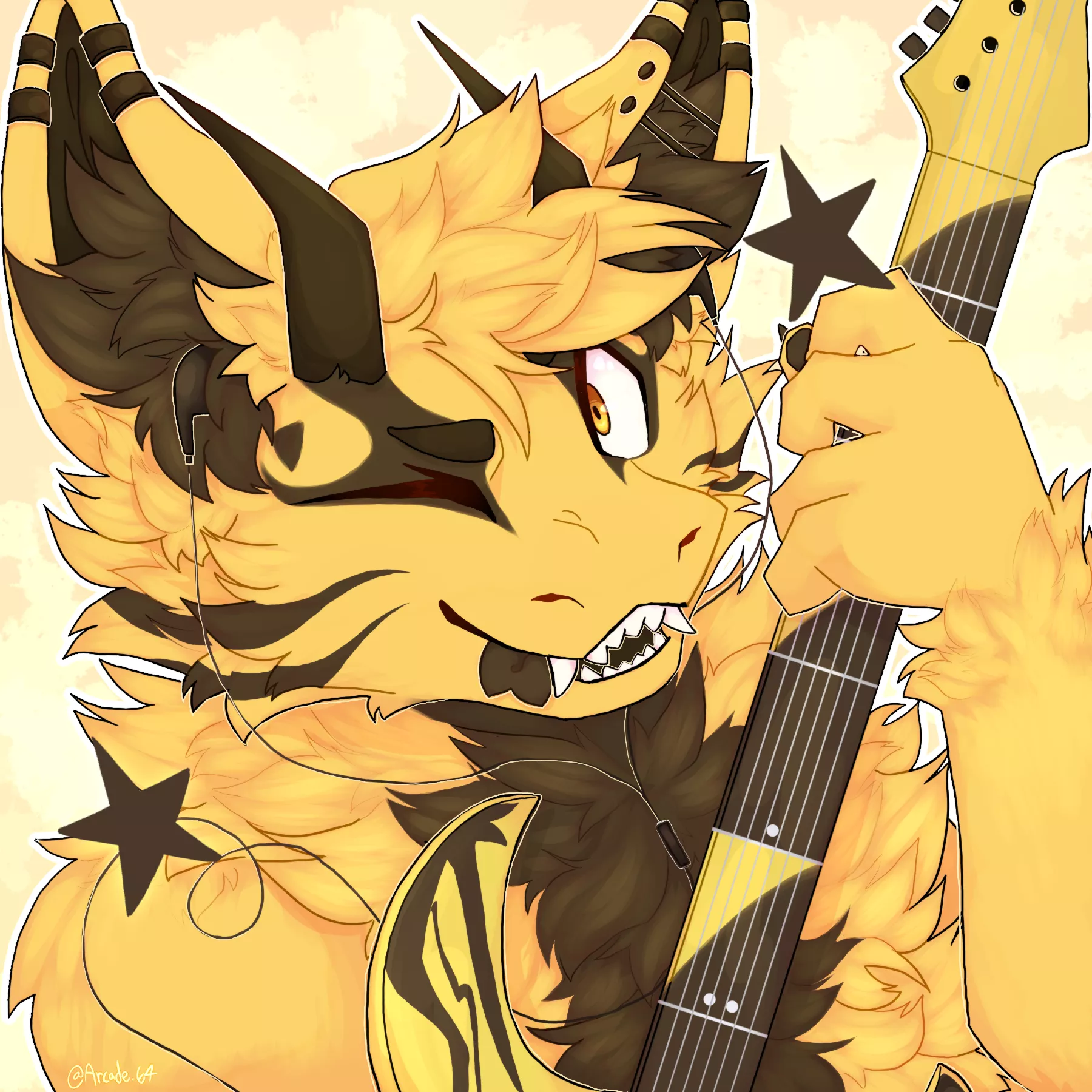 🎸🐉 | Yet another fluffy derg commission! posted by arcade-64