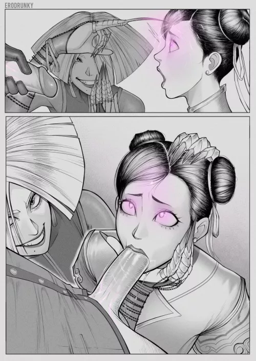 A.K.I. mind controls Chun-Li (erodrunky) [Street Fighter] by SexWithKeqing69_