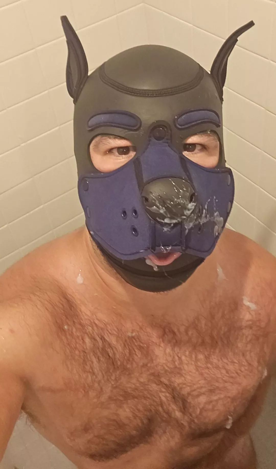 Had fun with a married gym bro in the shower 🐶😈😜 posted by Pup_Ammo
