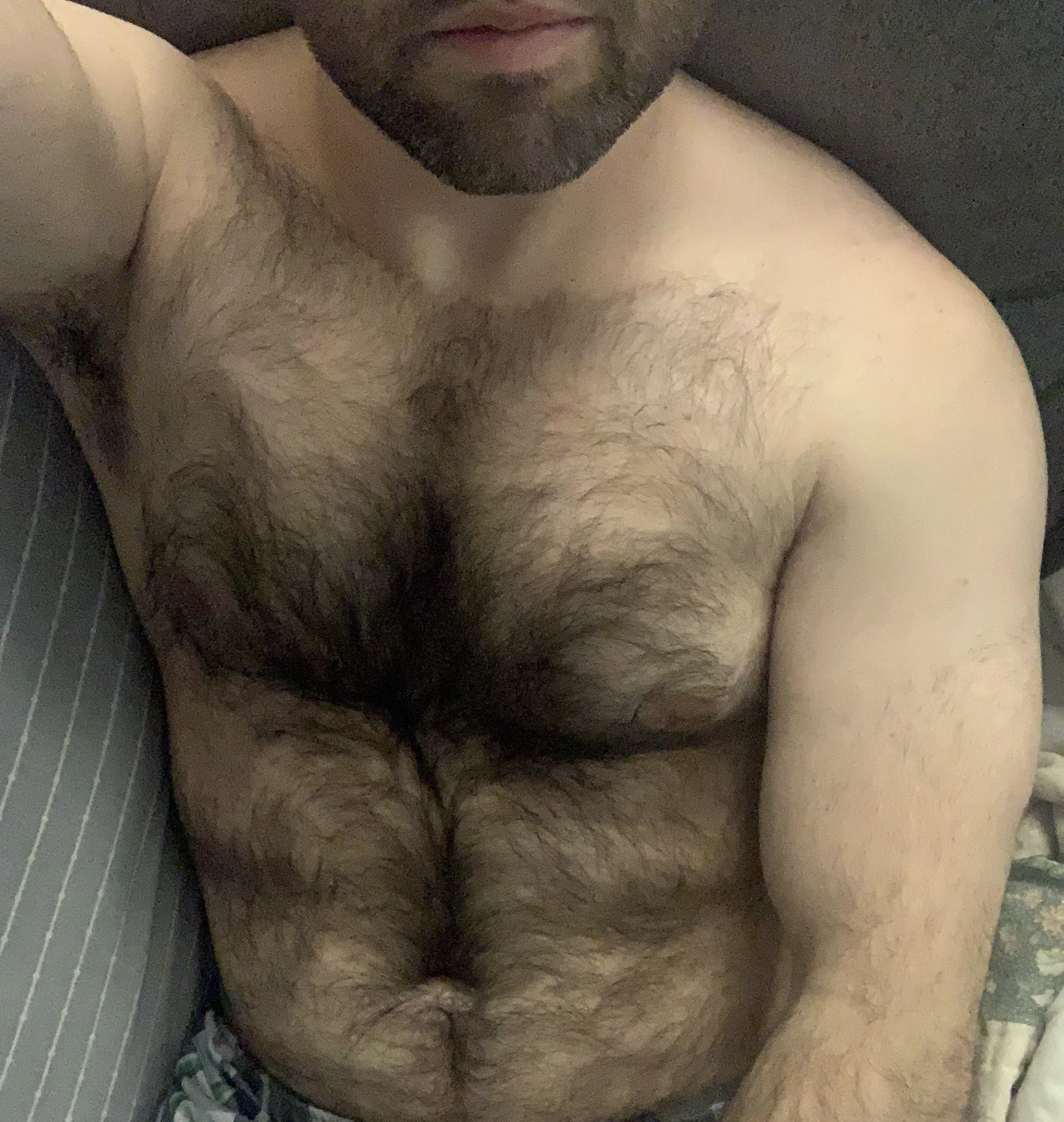 Is that chest hairy enough to be here? Stop trimming it 1 year ago 🤓 posted by Chromatic_jazz