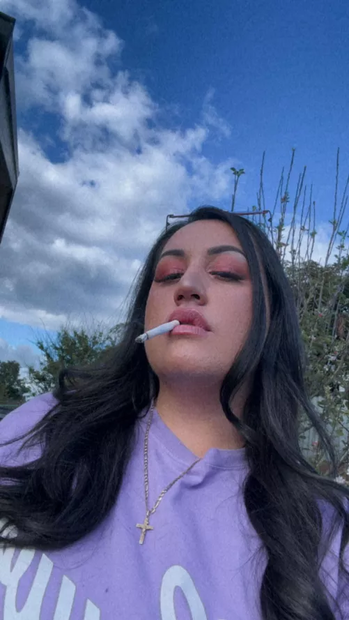 Just a little dangle for ya 🚬 by Busty_Saggi