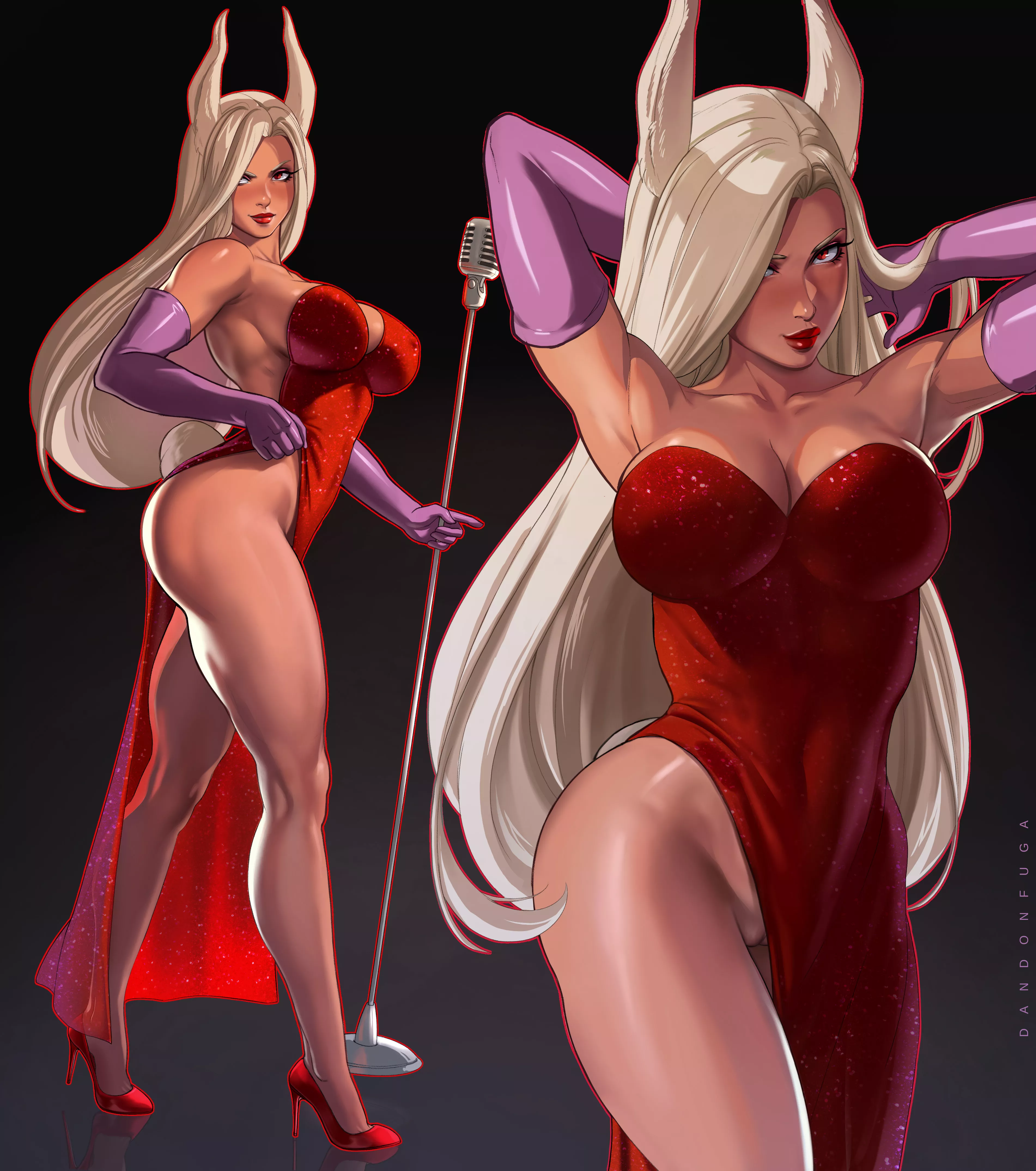 Miruko in Jessica Rabbit cosplay (Miruko) [My Hero Academia] posted by jasonghate