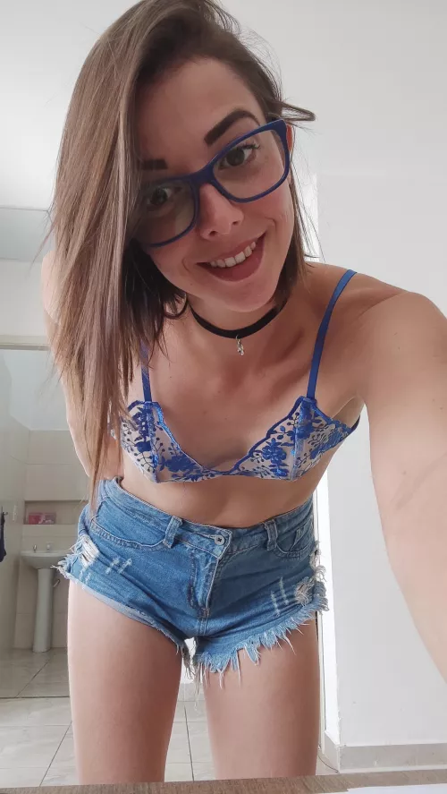 My glasses match the color of my lingerie by Rafis69