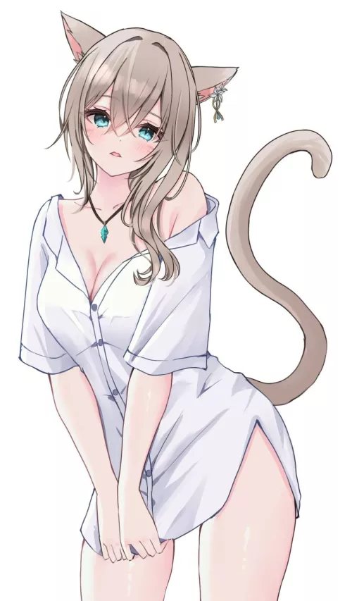 Sexy neko waifu by reversedturnover