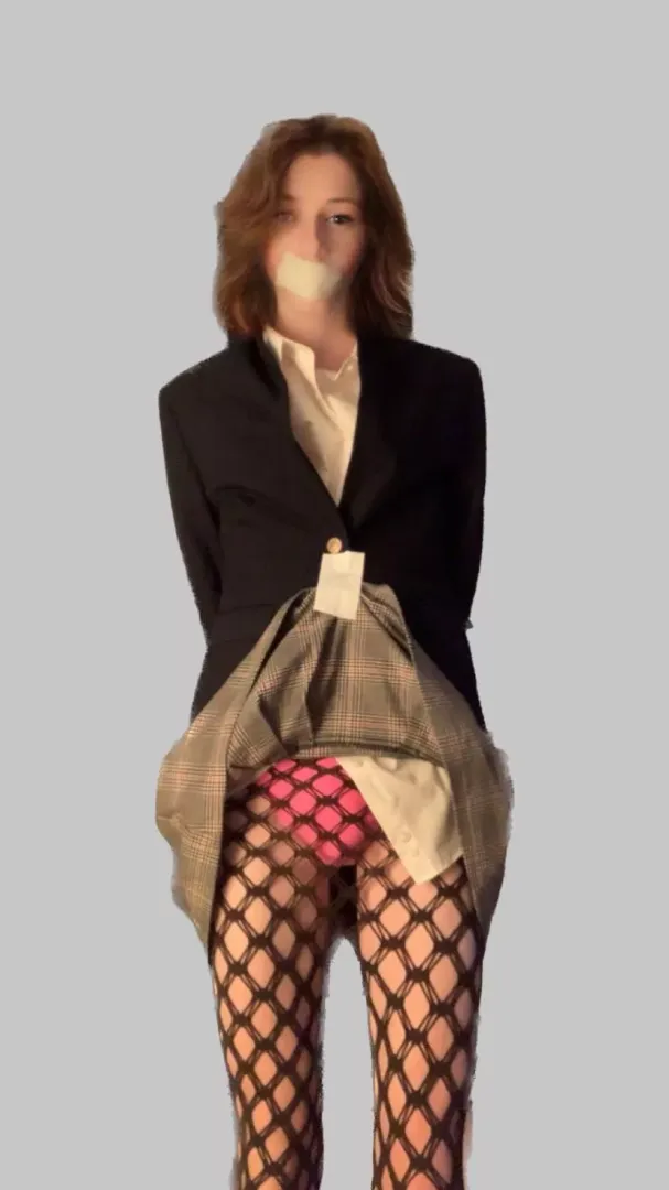 Taped in my skirt<3 posted by Trashwang03