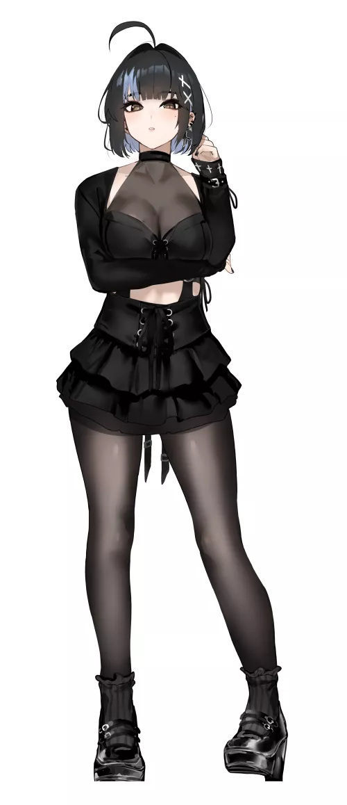 Goth Girl Thighs [Original] by ArmorXIII