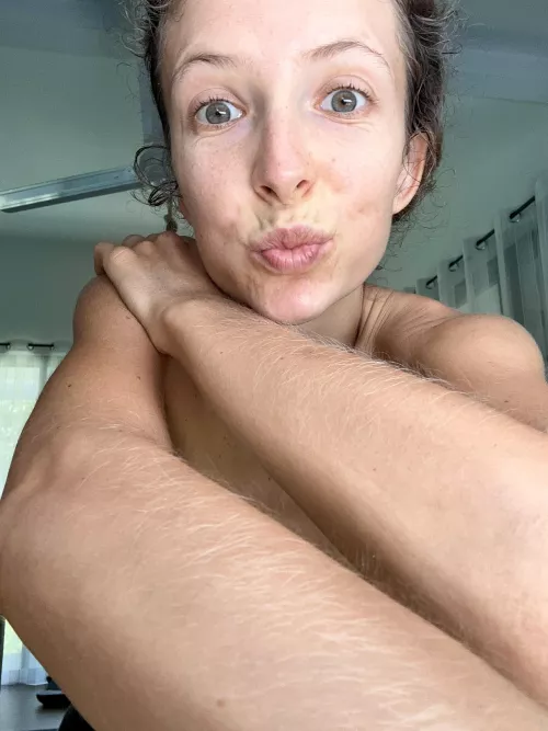 Look how long and fluffy my blonde arms are by lulusdreamz