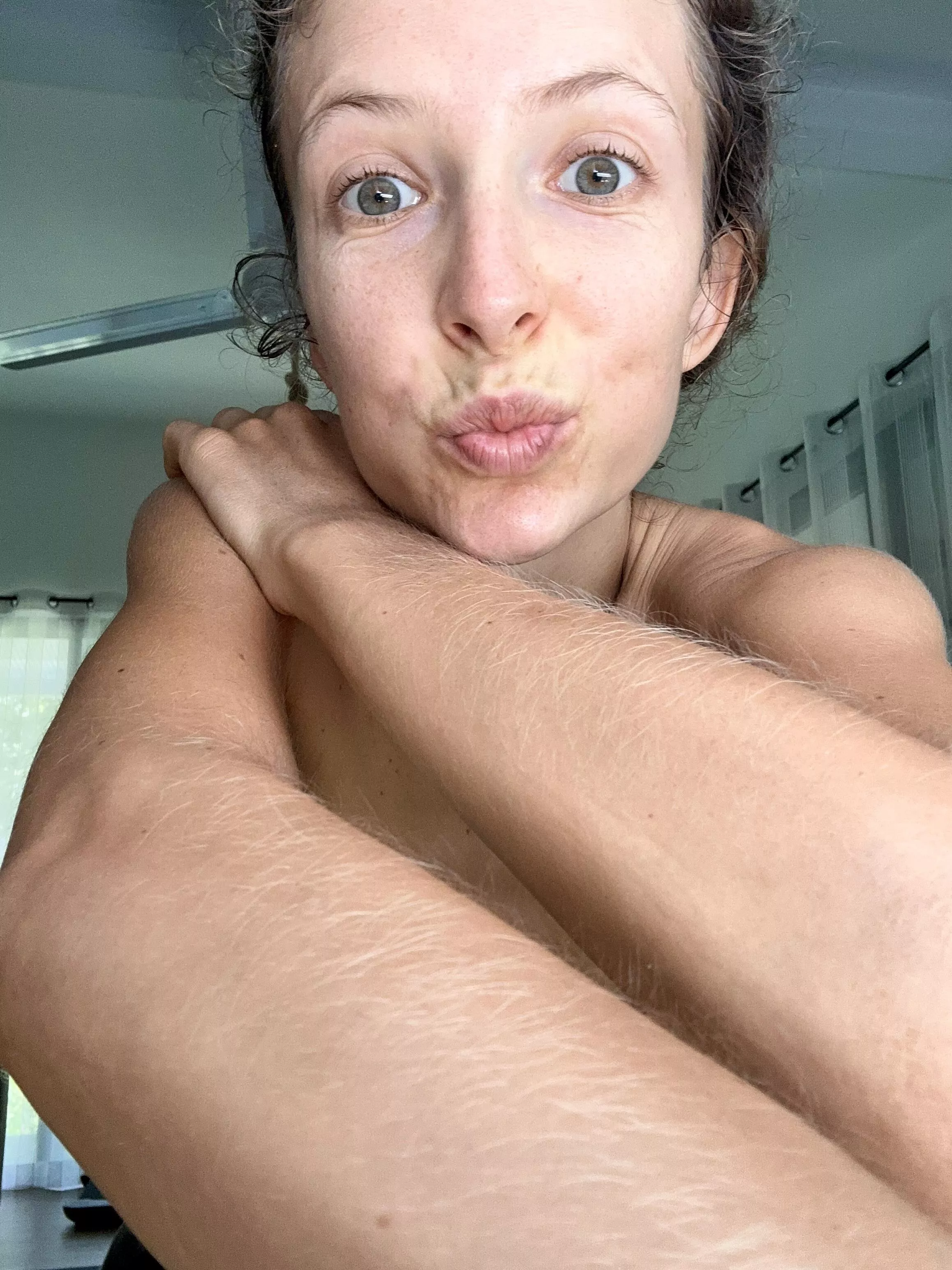 Look how long and fluffy my blonde arms are posted by lulusdreamz