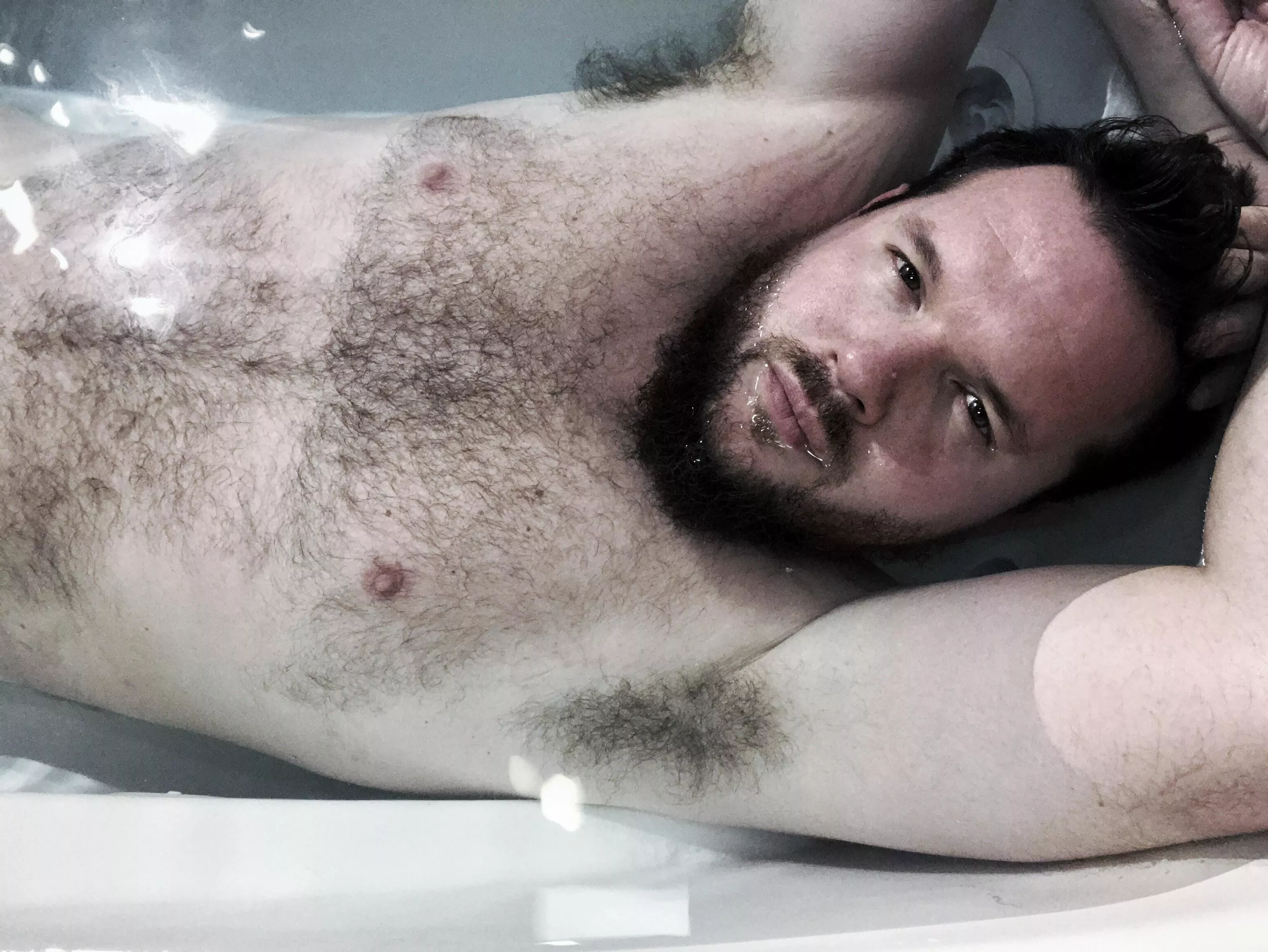 My pits under water. posted by bebearbebare