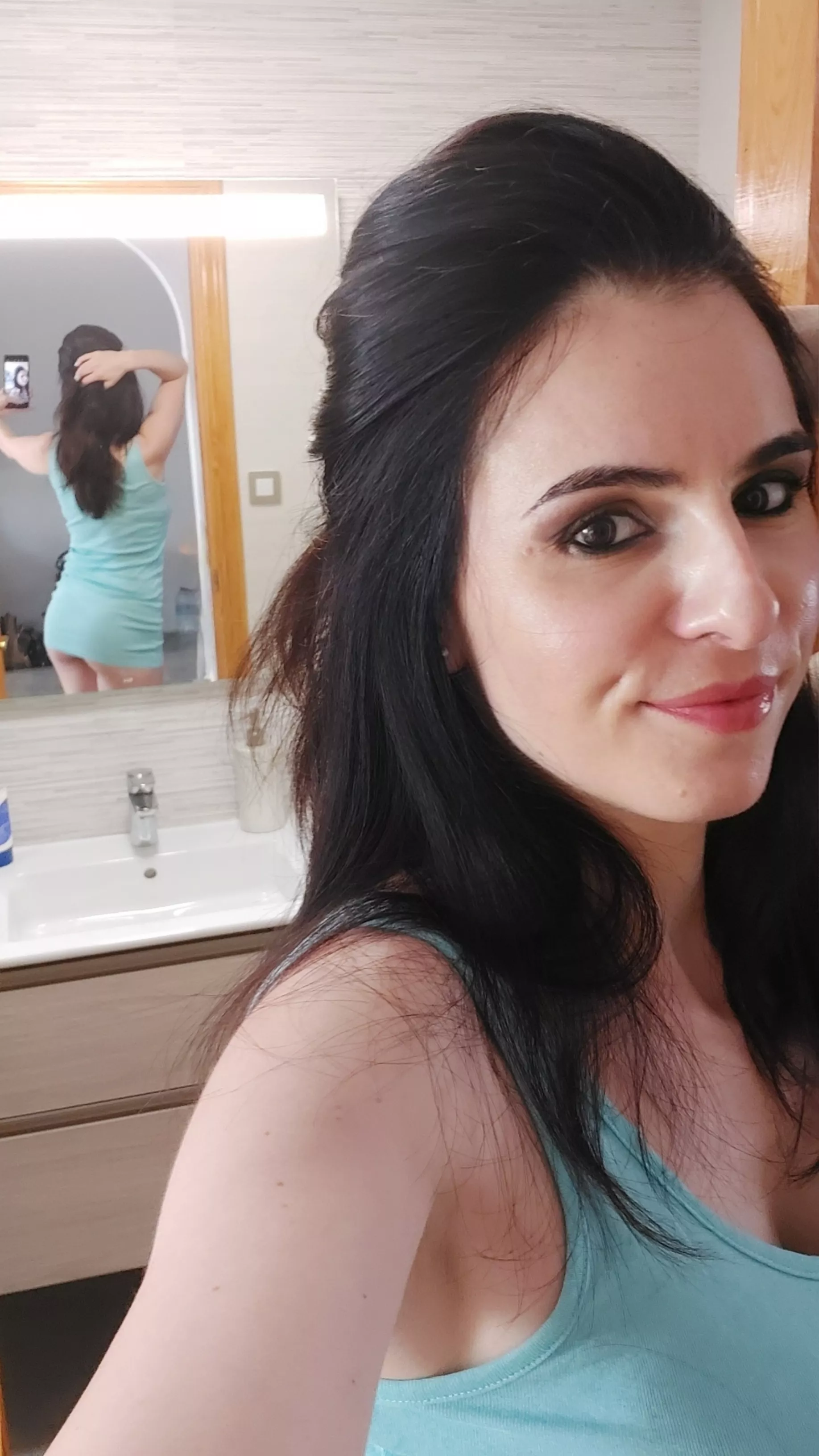 Upsie,tried to be nice,but that mirror shows my noughty side posted by LexyVelar