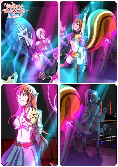 Various monster girl cameos from Sunrise Blossom episode 97 - how many do you recognise? by NinaAberlein