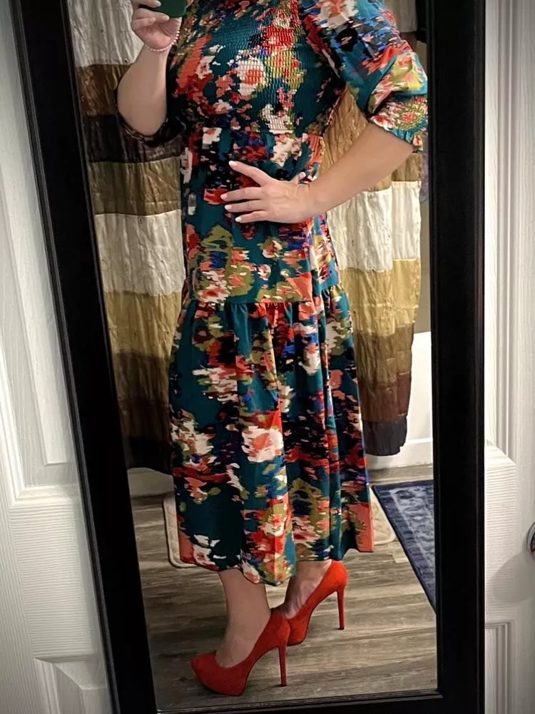 Chameleon 🦎 heels, sometimes look 🍊 others 🍅 (Jessica Simpson’s) posted by AZ_Heel7Wife