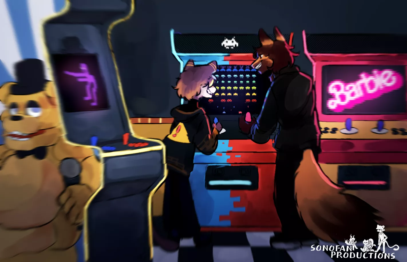 Fun at the arcade. I hope you guys like this one (art by me) posted by sonofan_oficial