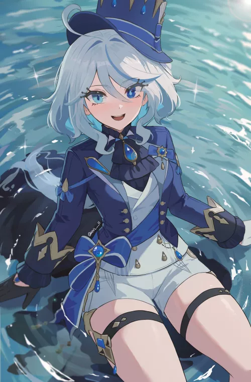 Furina Thighs [Genshin Impact] by ArmorXIII