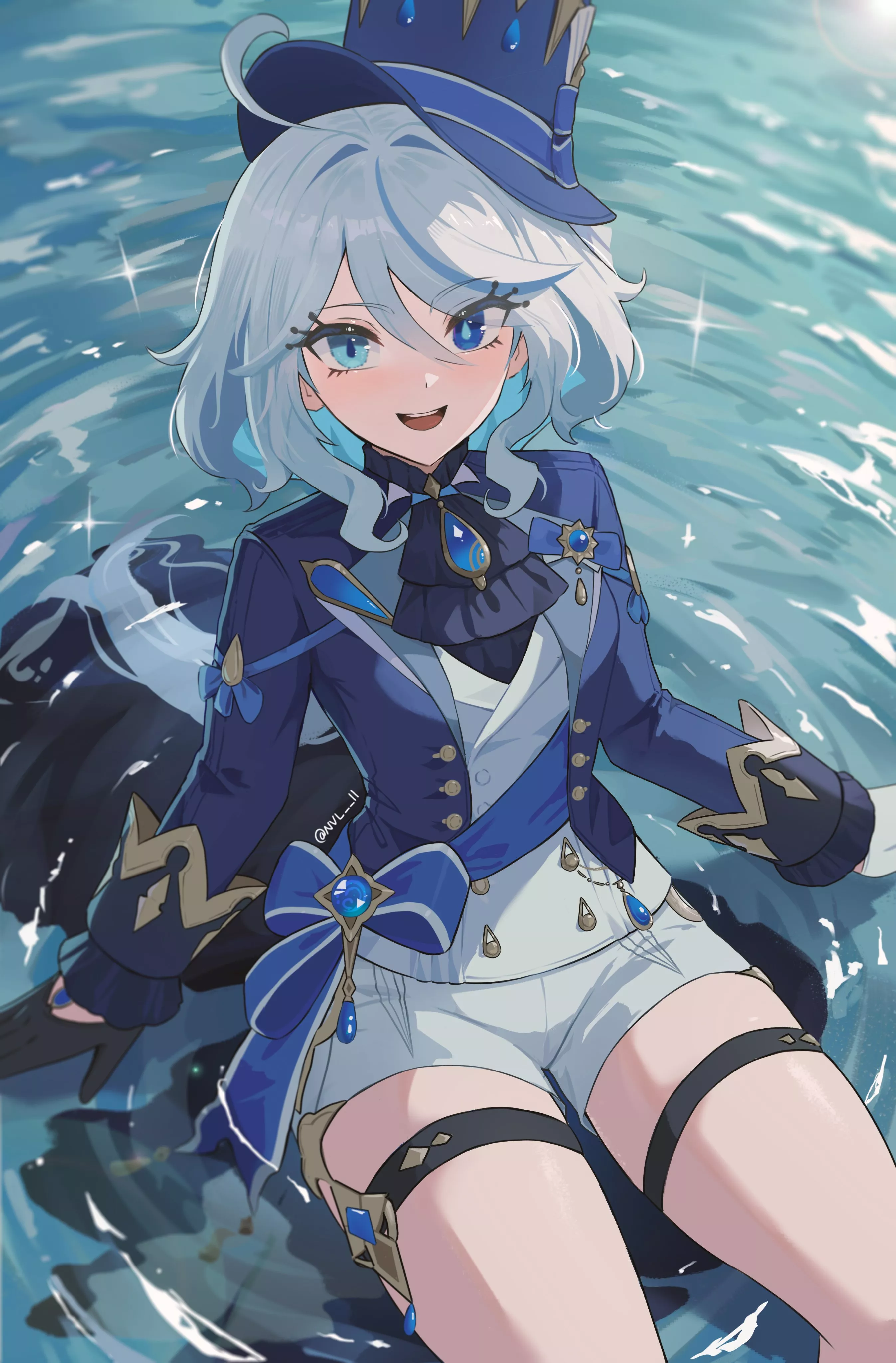 Furina Thighs [Genshin Impact] posted by ArmorXIII