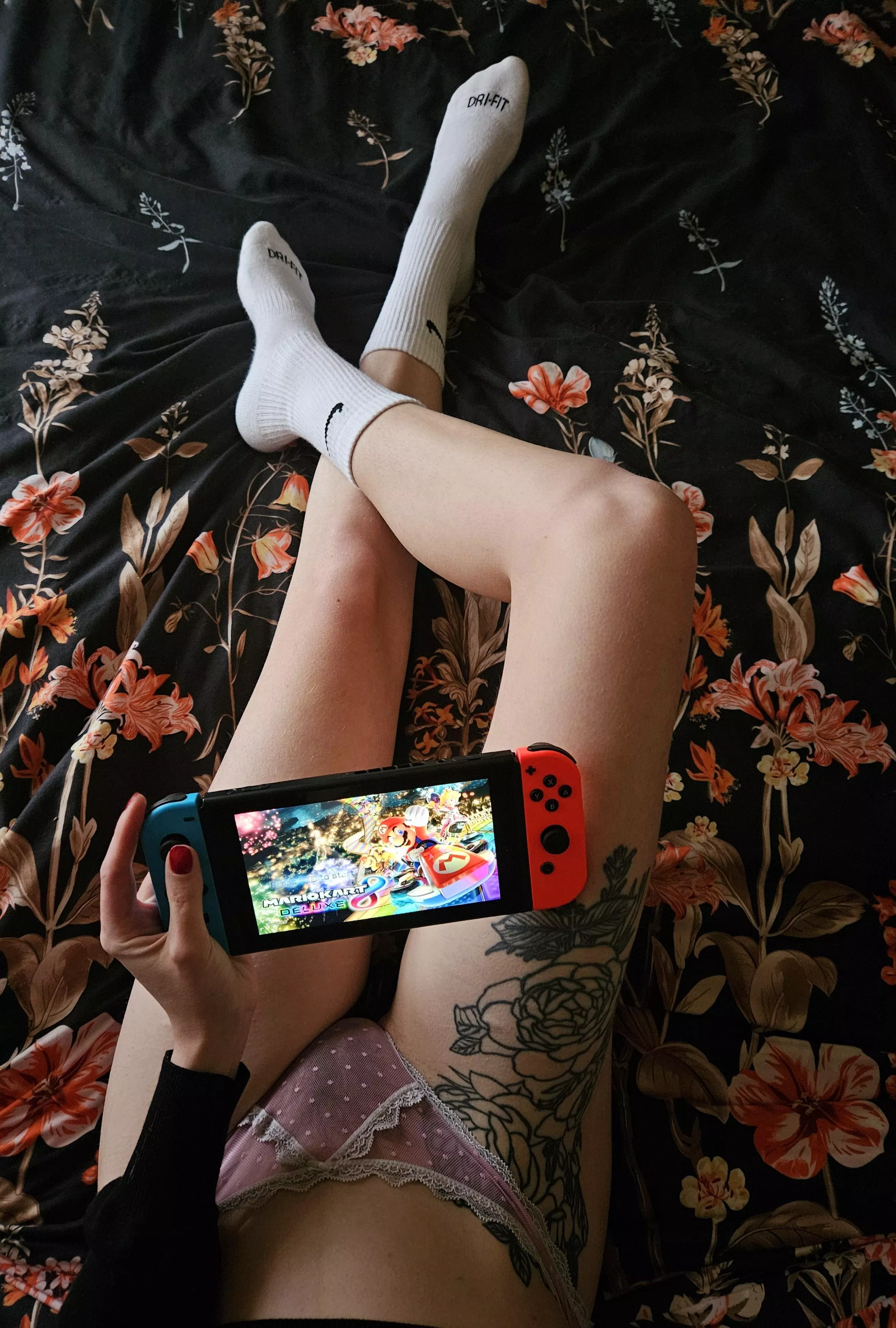 Love my new nike socks [F] posted by misskaitlynxxx