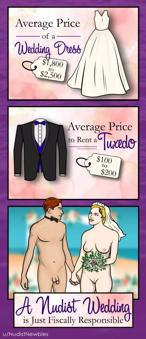 Saving on your Wedding by NudistNewbies