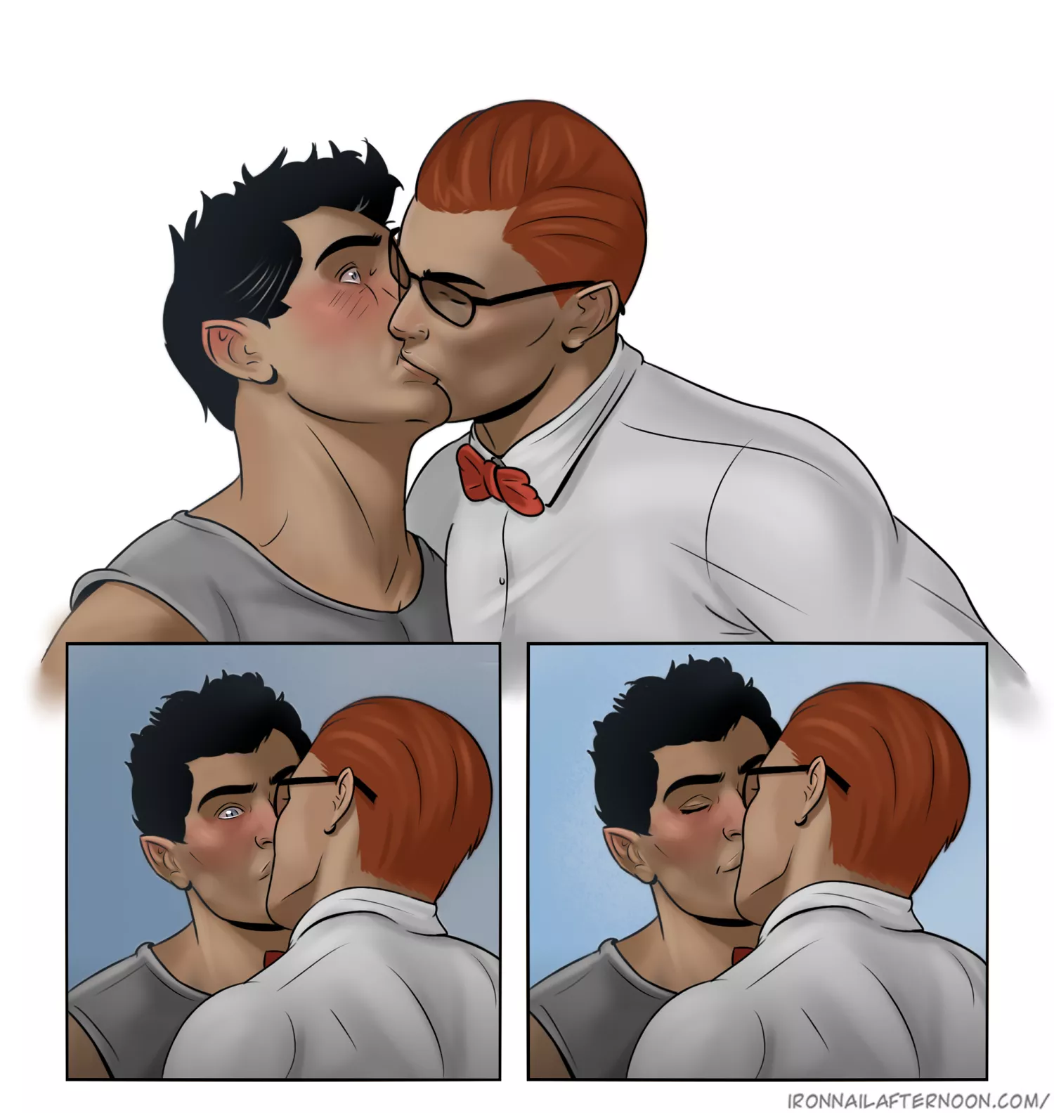 Suprise Kiss [Iron Nail Afternoon] posted by PinkyAndTheKink