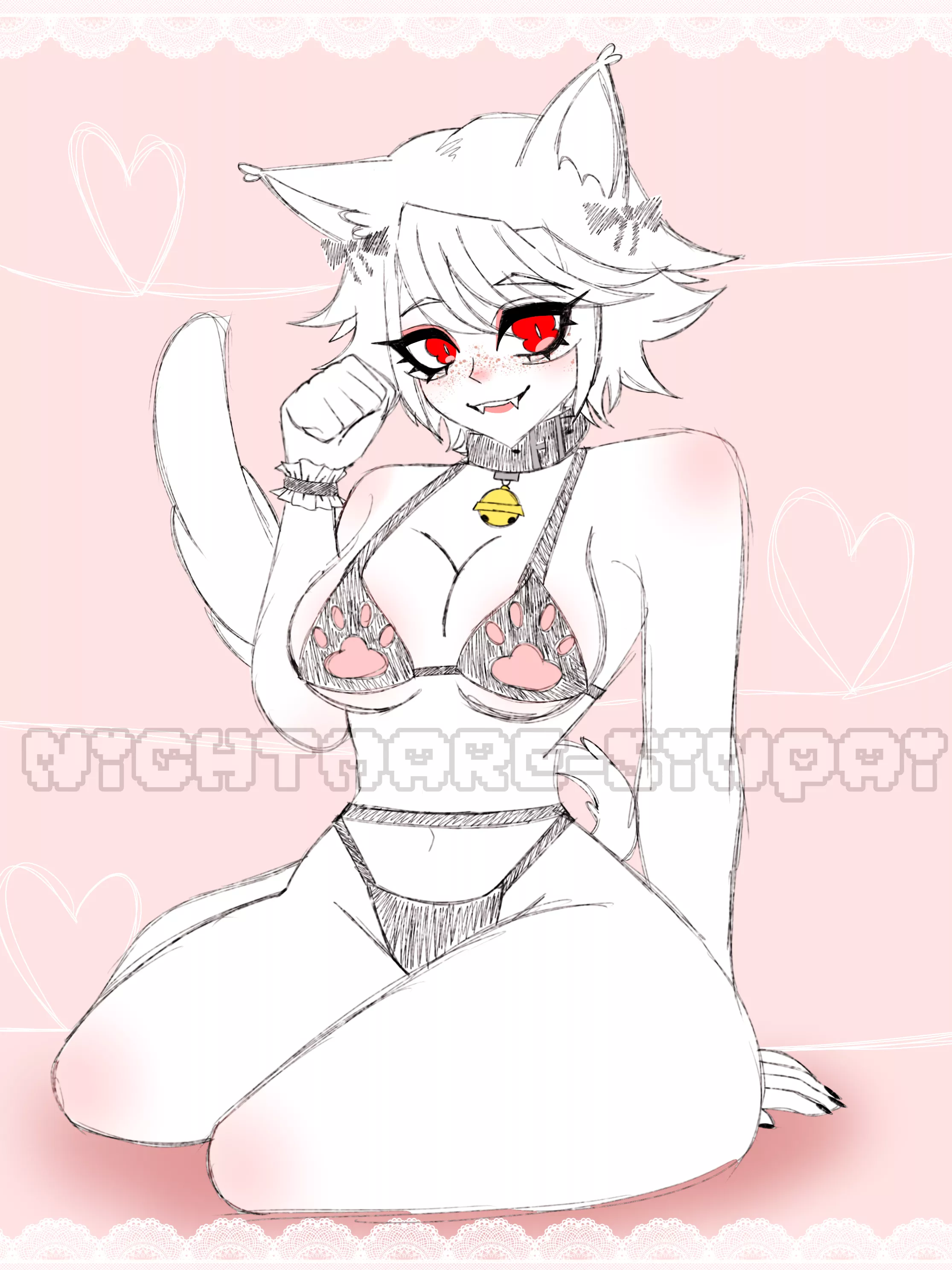 Cat girl version of my oc 😼 posted by Nightmare-Sinpai