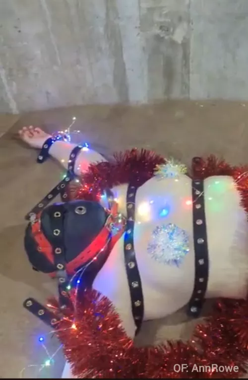 Christmas X Leather Bondage by AnnRoweX