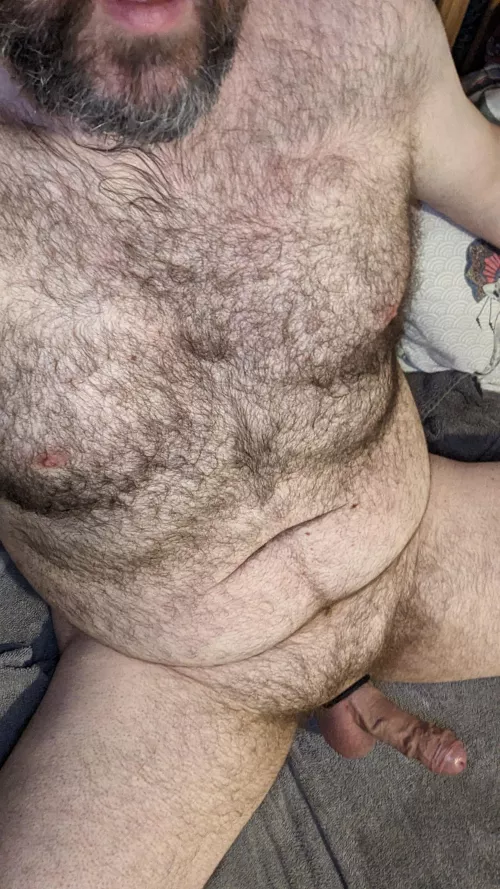 Daddy's home alone. Who's coming? (40) by Hairy_bi