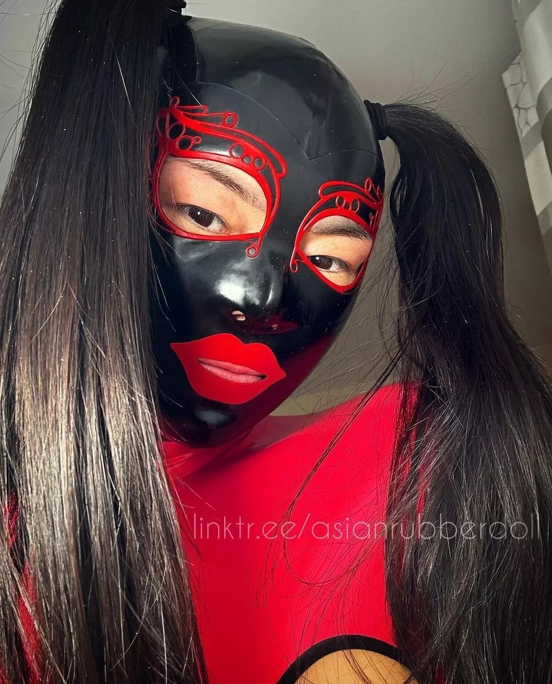 Do you like my pigtails? 🎀 posted by latex-desire