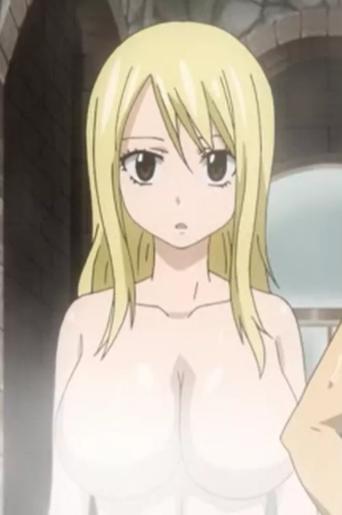 Lucy bare boobs [Fairy Tail OVA] by samwilson96