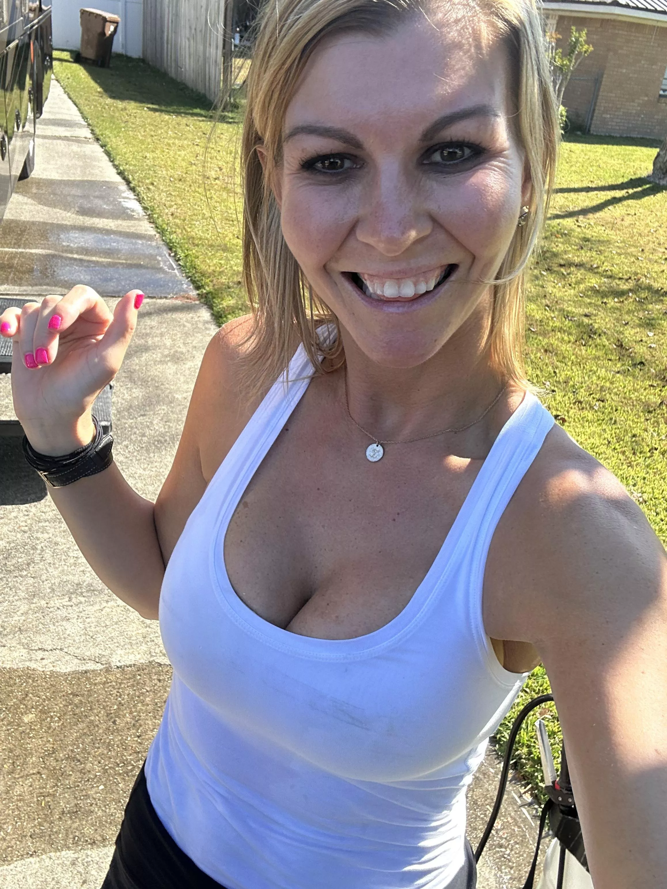 My shirt got a little wet at work today! Yes. I really wear this to work! posted by fitnesswife1983