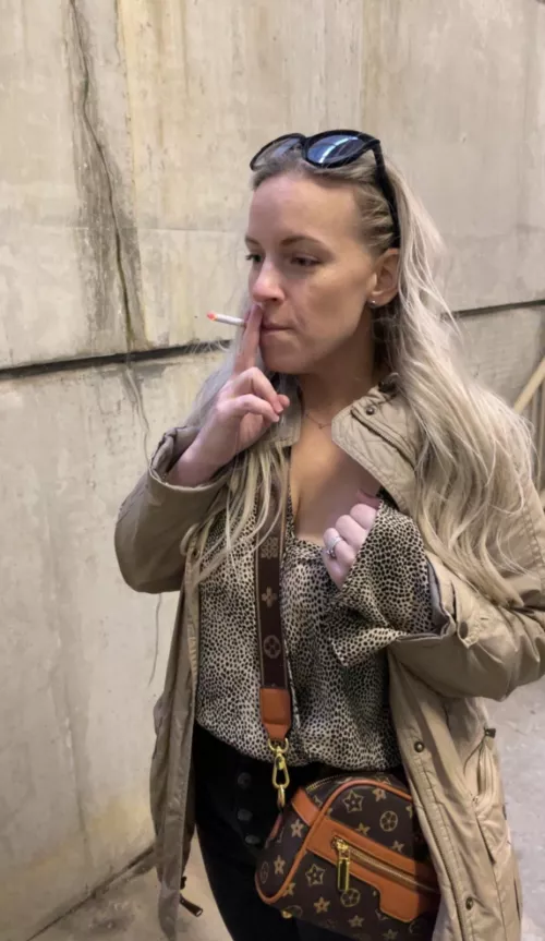 Quick smoke before work 🚬 😇 by MrsLustIsland2930