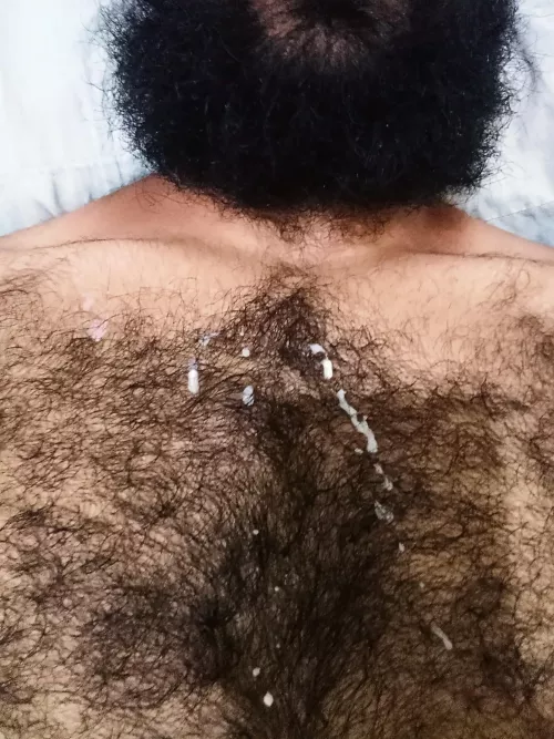 There's something better than cum on your own hairy chest? by [deleted]
