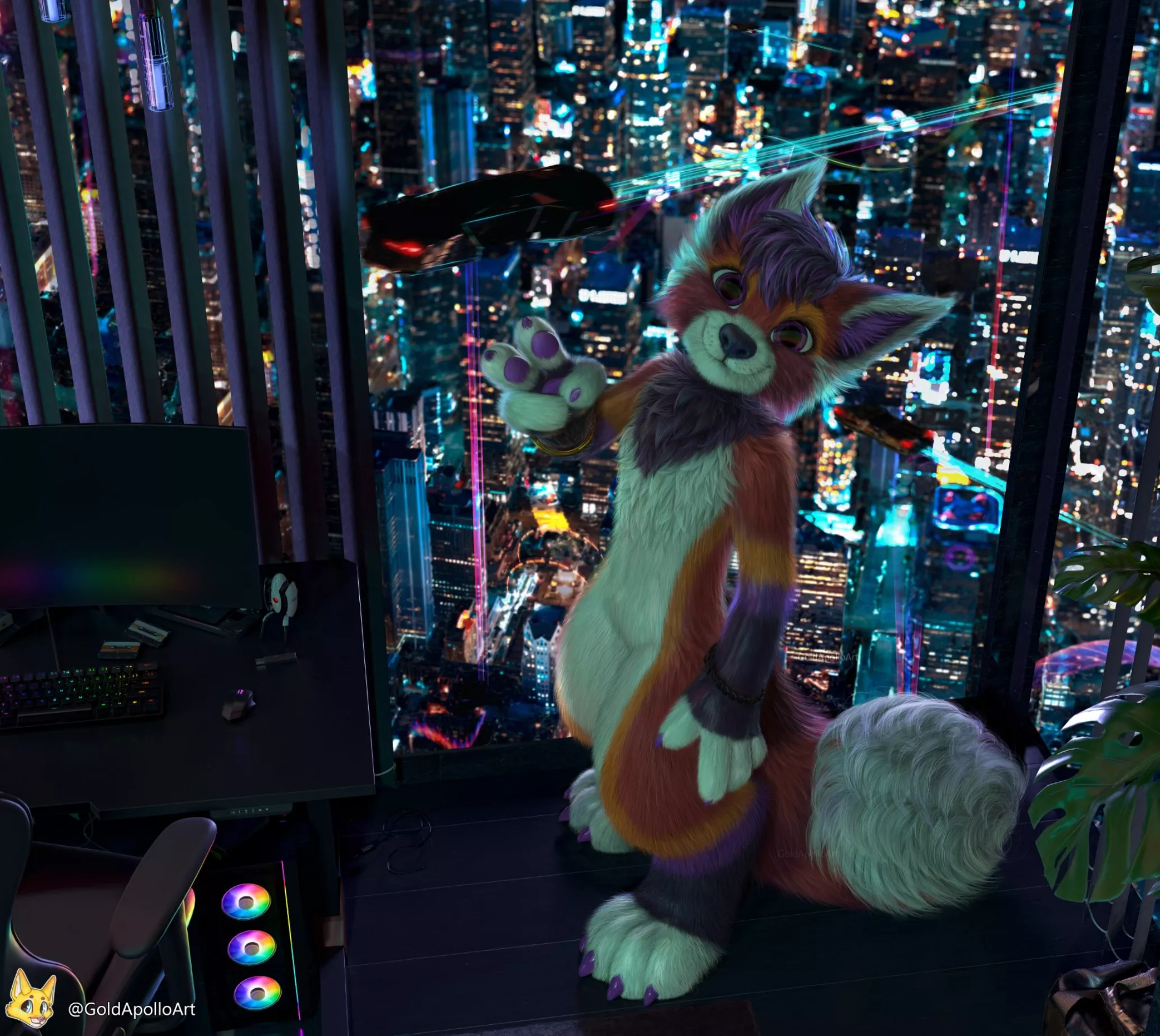 Welcome to Night City posted by GoldApolloArt