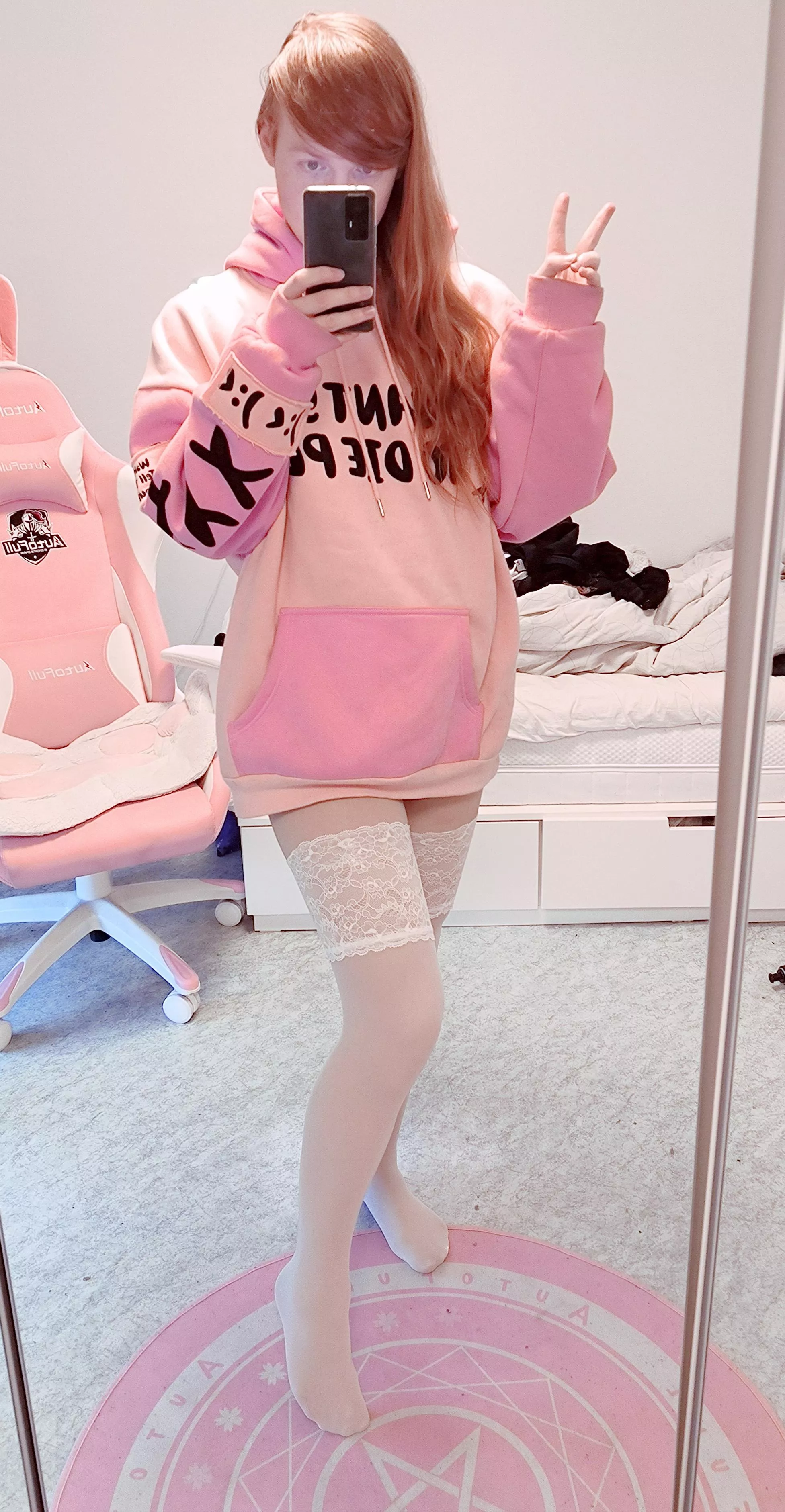 Do you like my stockings? 🩷 posted by BoiPrincess