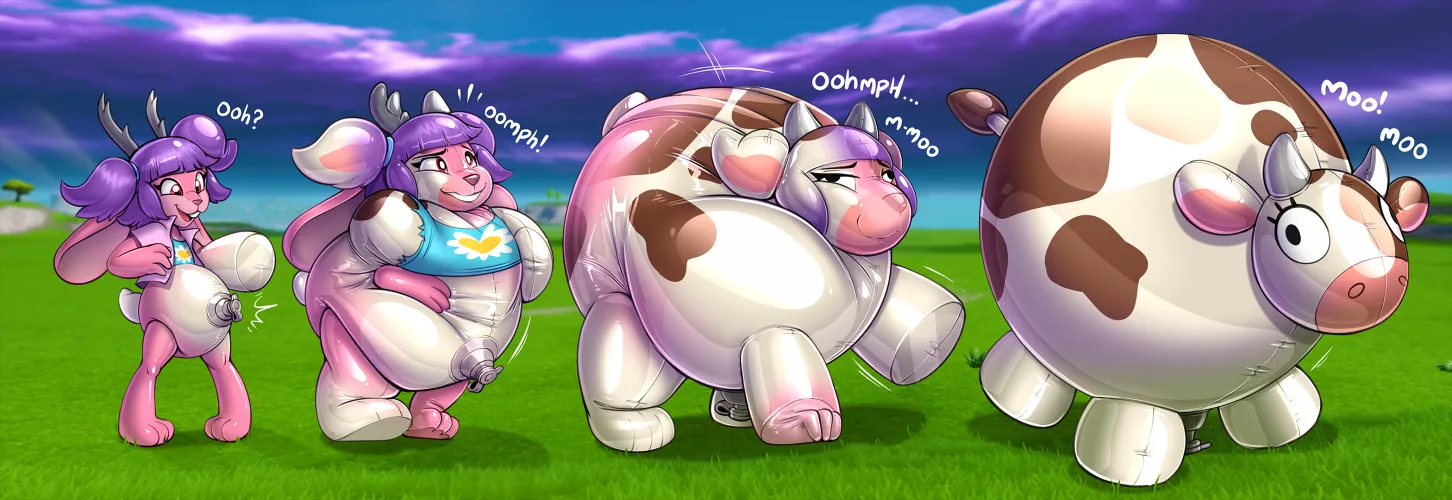 Inflate-A-Bull TF (Jackalope -> Inflated Cow) By Redflare500 by 66699966699966699960