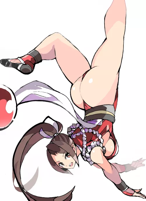 Mai showing off her thick ass [KOF] by Terran117