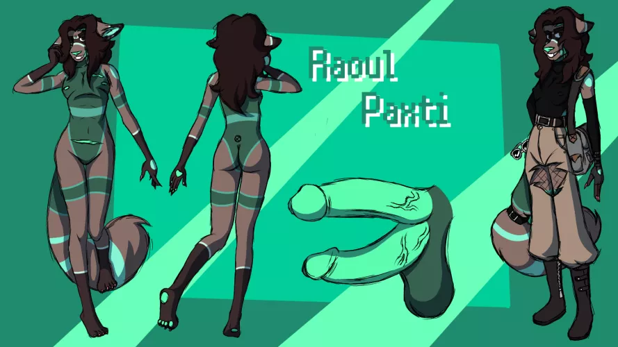 My fursona (art by me) by MintTeaFreak