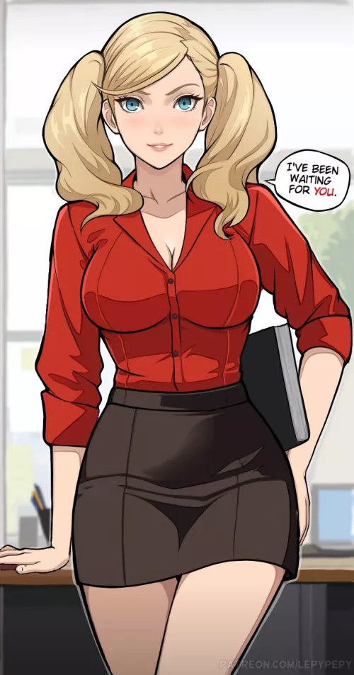 Office Lady Ann Takamaki (LepyPepy) [Persona 5] by redsetor