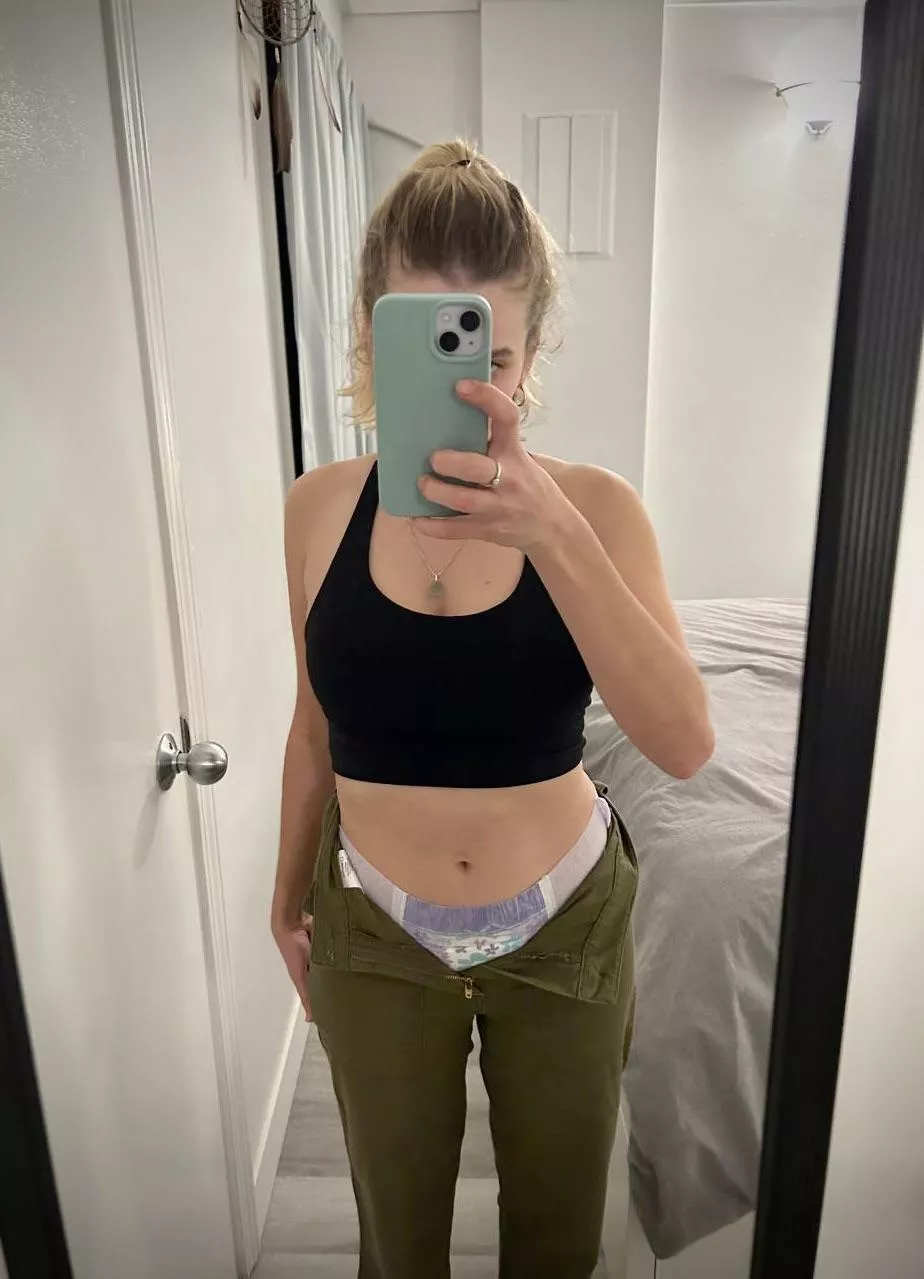 Pull-up peeking, diaper seeking! 🤓 posted by scott-57