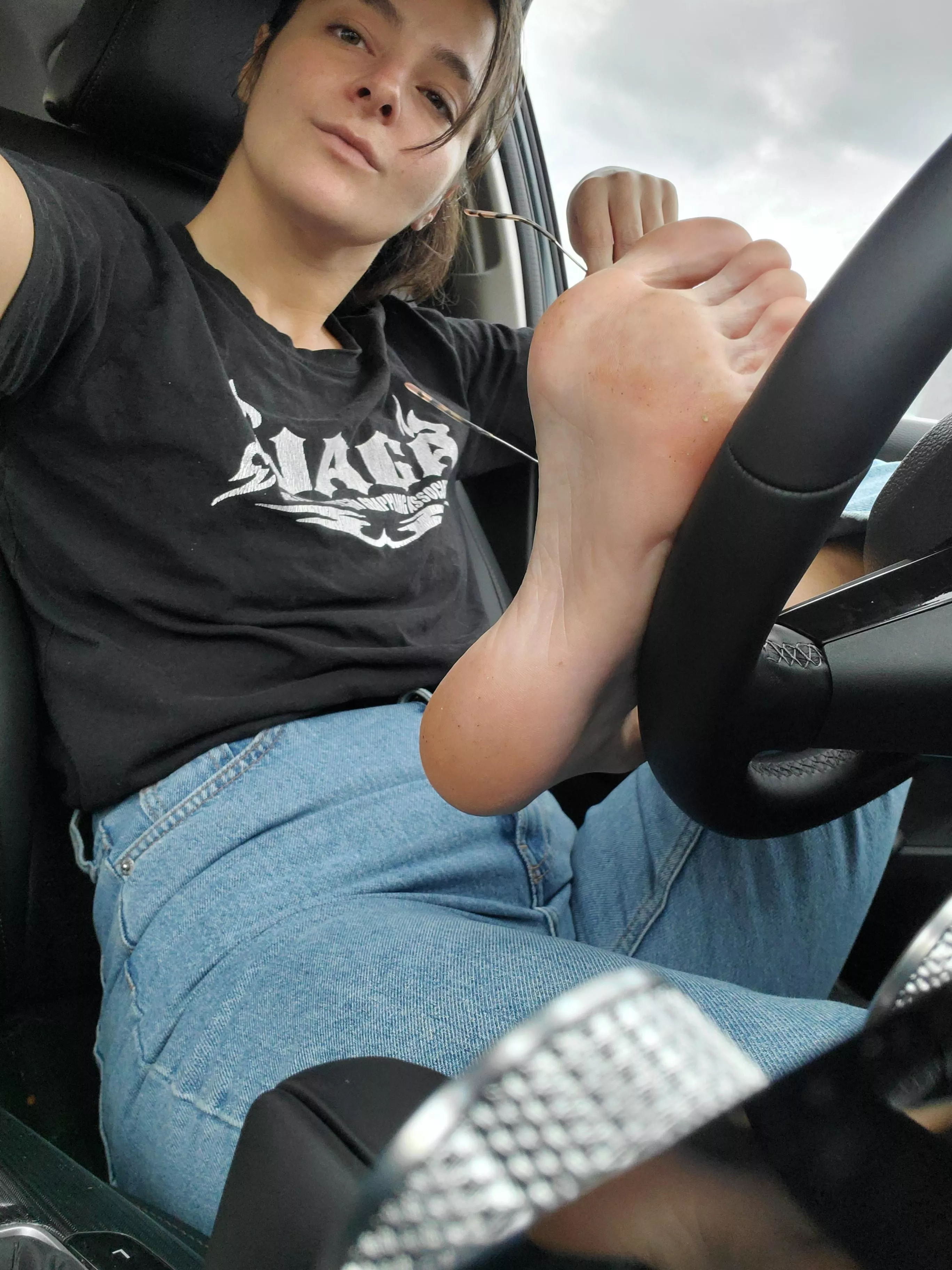 Stretching the soles out before practice today. Don't want to blow out an ankle posted by le_petitfeet