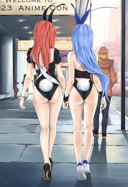 Two Bunny Cheeks by ArmorXIII