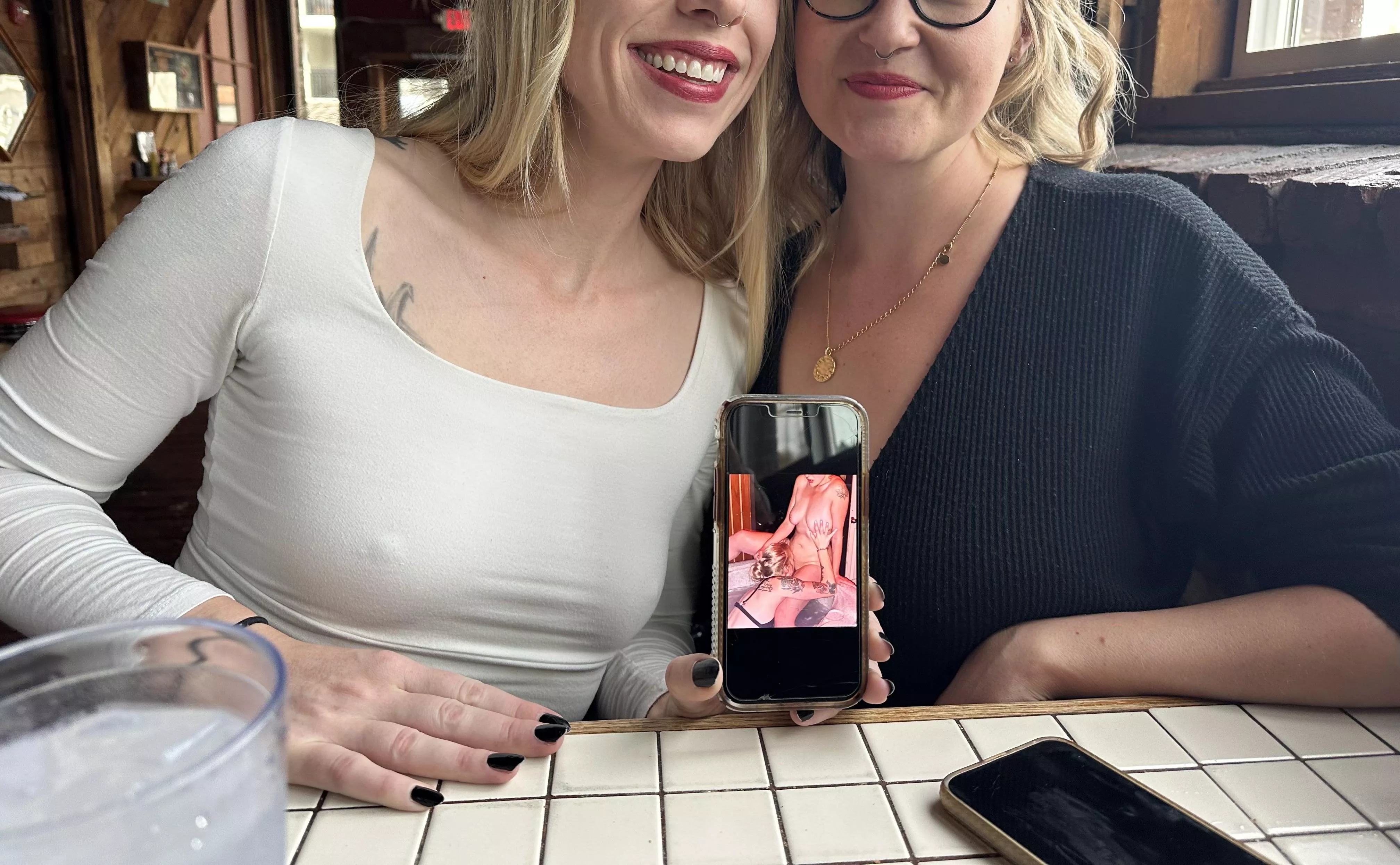 Two naughty wives replaying the night before!! posted by Mrsmoonmama