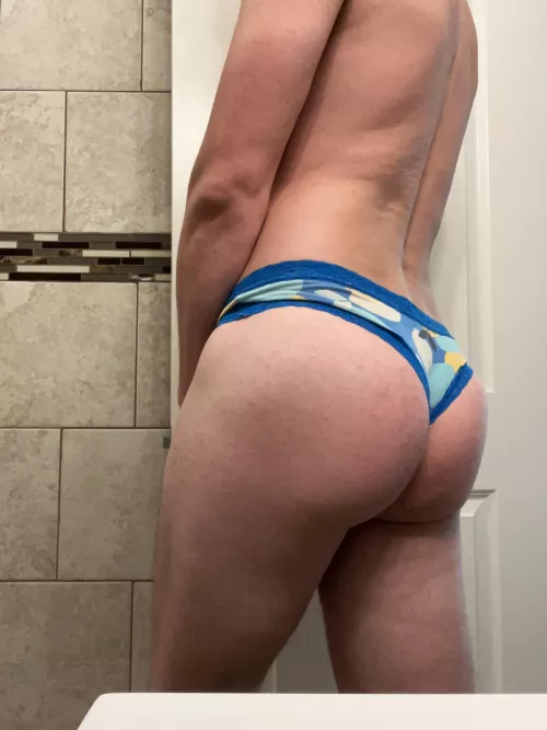 Wearing my wife's cheeky panties by nT_Throwawayzz12345
