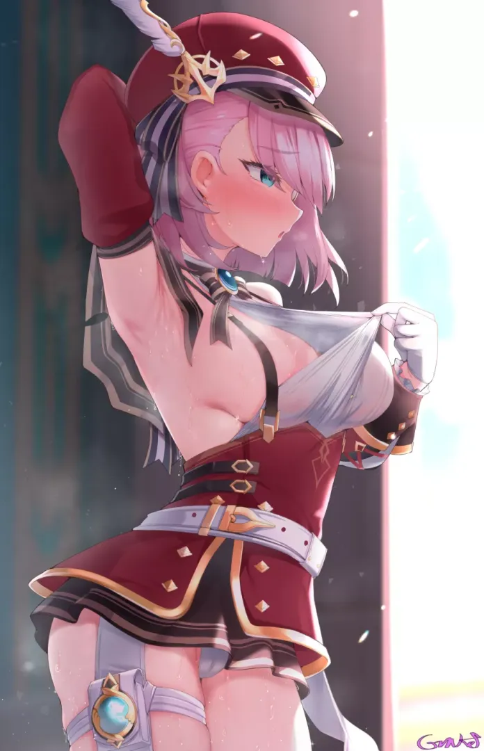 Charlotte feeling hot [Genshin Impact] posted by xSaviour_N