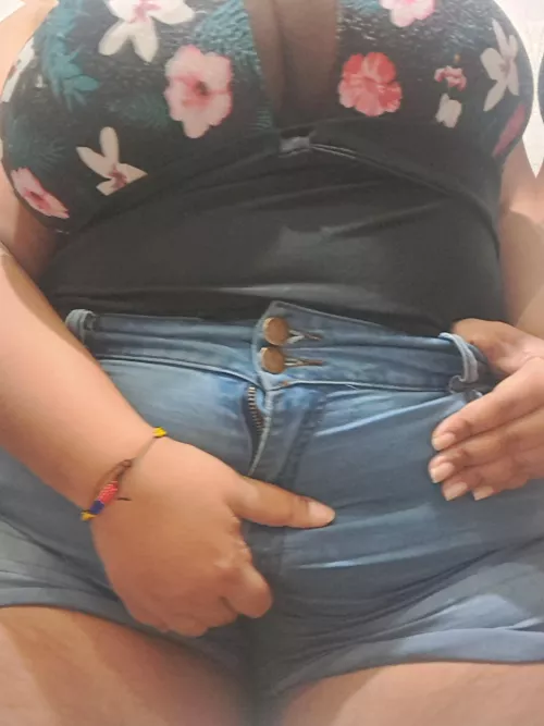 Clothes doesn't fit anymore, my pussy is so tight in these shorts by Latinafeetfreedom